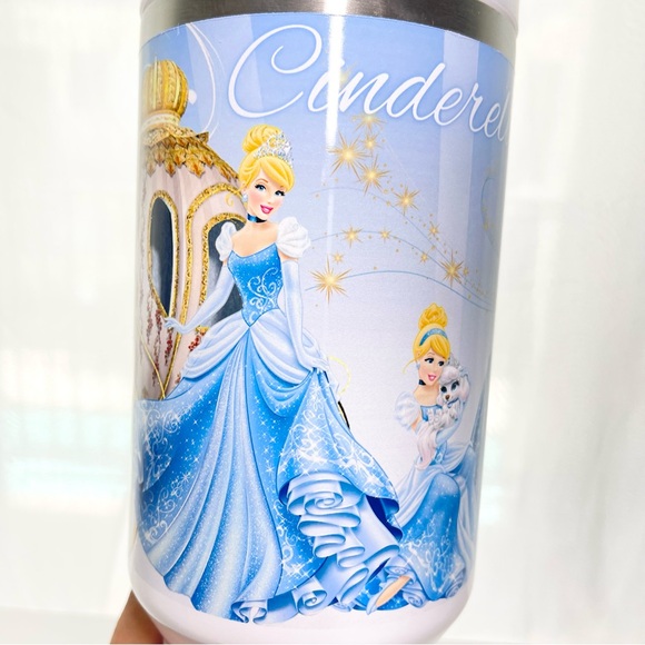 Custom 40oz Tumbler Disney Princess Cinderella Brand new double wall stainless t - Picture 11 of 14